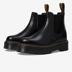 Dr. Martens Black Platform Chelsea Boots